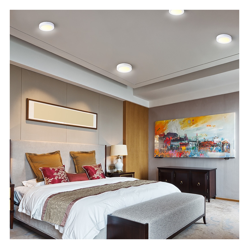 LED stropné svietidlo LED/18W/230V 3000/4000/6000K pr. 22,5 cm biele