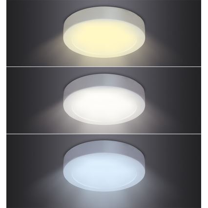 LED Stropné svietidlo LED/24W/230V 3000/4000/6000K priem. 30 cm biela