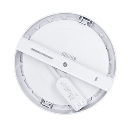 LED prisadený/podhľadový panel 2v1 18W/230V 3000/4000/6000K pr. 22,5 cm IP54 strieborný