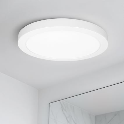 LED Prisadený/podhľadový panel 2v1 18W/230V 3000/4000/6000K pr.22,5 cm IP54 biela