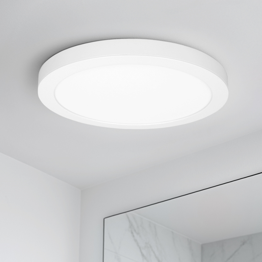 LED Prisadený/podhľadový panel 2v1 18W/230V 3000/4000/6000K pr.22,5 cm IP54 biela