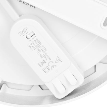 LED Prisadený/podhľadový panel 2v1 18W/230V 3000/4000/6000K pr.22,5 cm IP54 biela