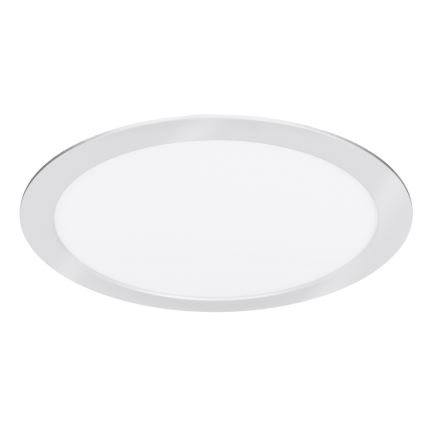 LED Prisadený/podhľadový panel 2v1 24W/230V 3000/4000/6000K priemer 30 cm IP54 strieborný