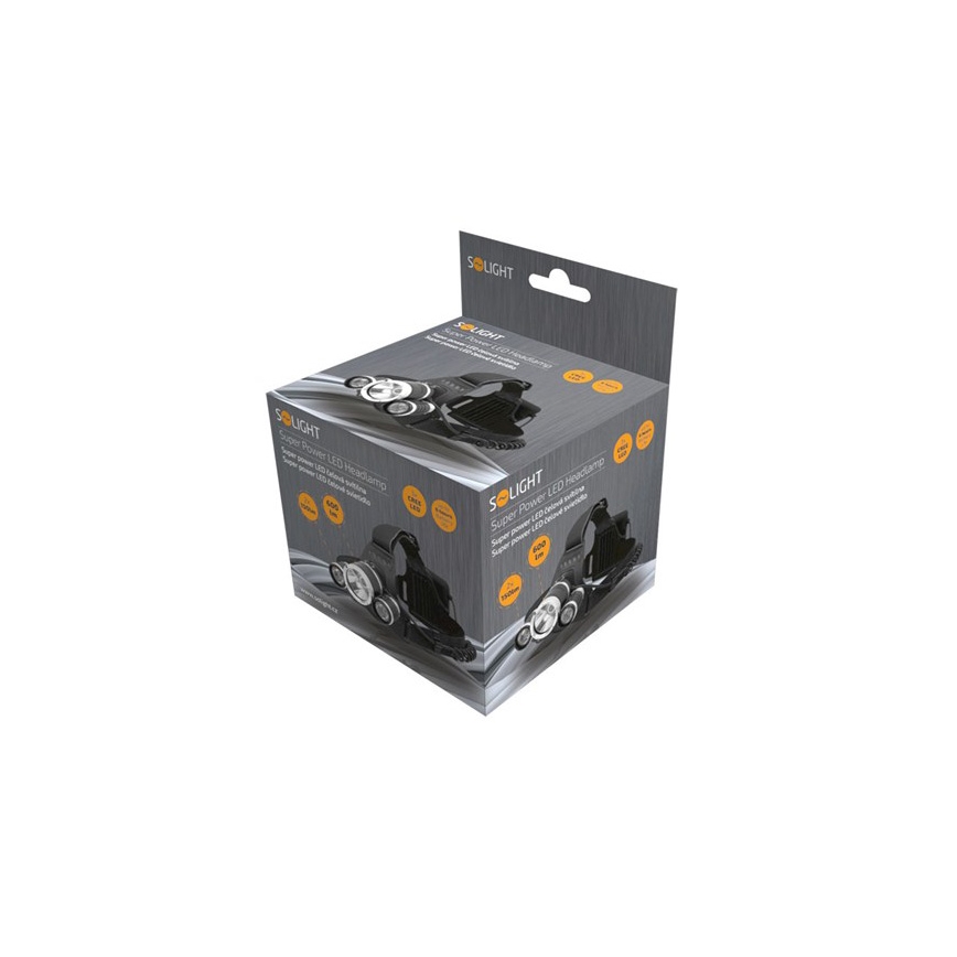 LED čelovka 3x Cree chip/ 4xAA