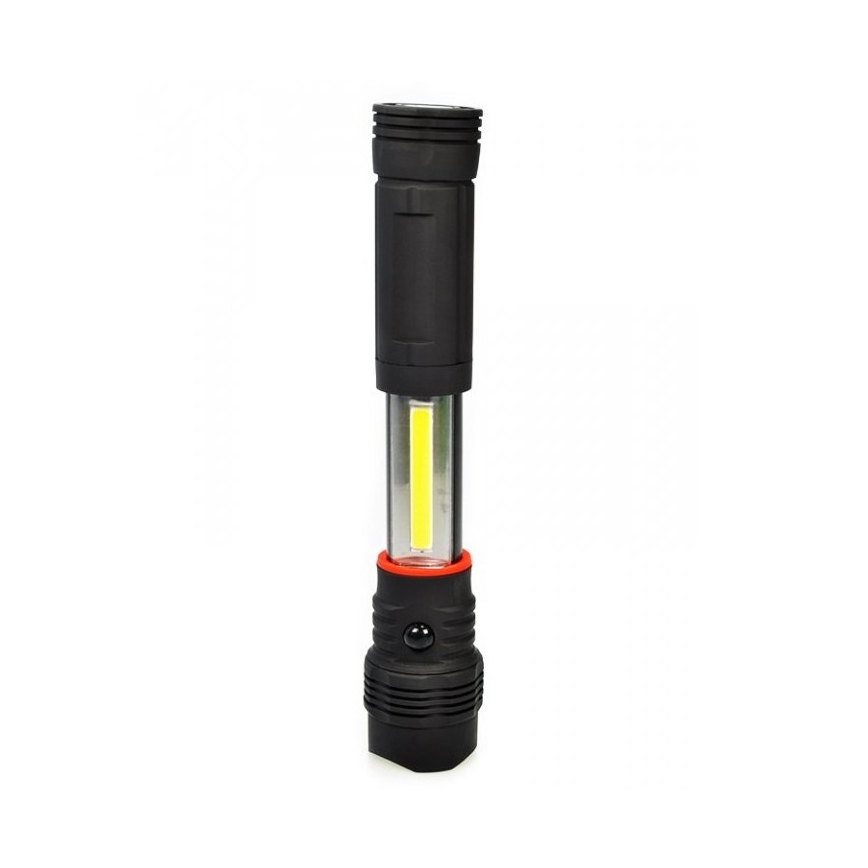 LED Vysúvacia baterka LED/3W + LED/1W/4xAAA IP44