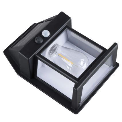 LED stmievateľná solárna lucerna so senzorom LED/3,7V IP44 1200 mAh