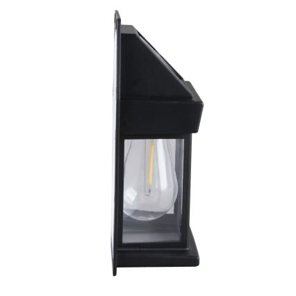 LED stlmiteľná solárna lucerna so senzorom LED/3,7V IP44 1200 mAh
