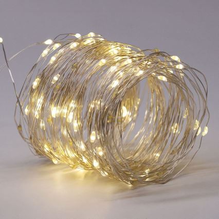 LED solárna dekoratívna reťaz LED/3,7V 800 mAh 22 m
