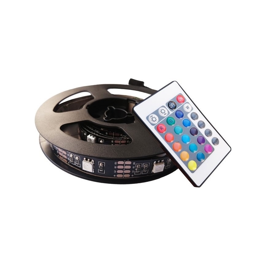 SADA 2x LED RGB Pásik pre TV s diaľkovým ovládačom LED/USB 2x50cm