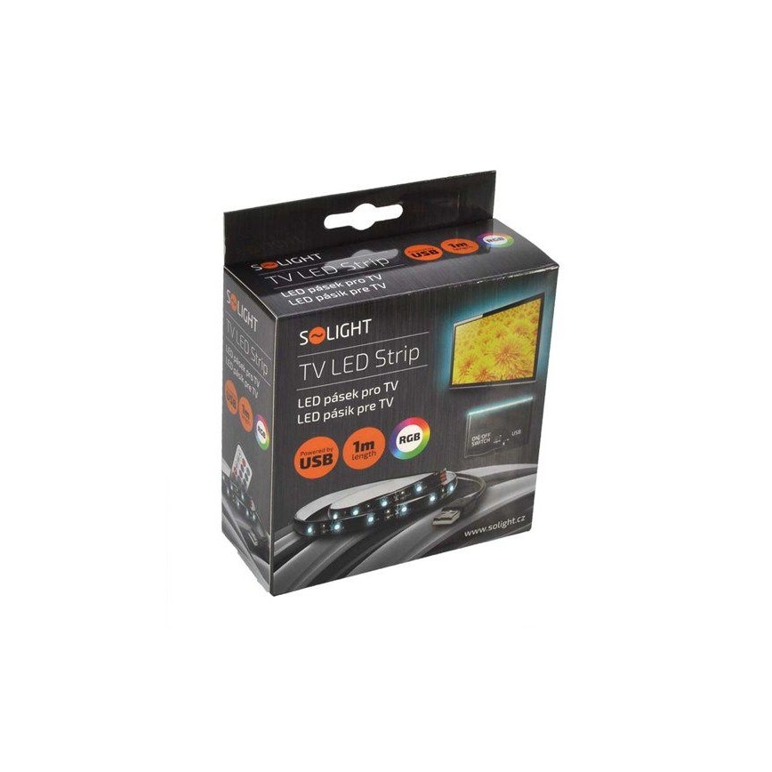 SADA 2x LED RGB Pásik pre TV s diaľkovým ovládačom LED/USB 2x50cm