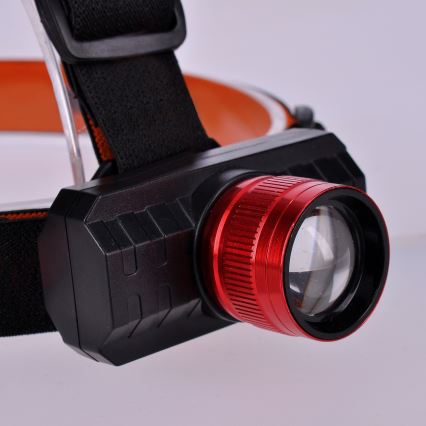 LED Nabíjacia čelovka LED/3W/USB 1200mAh IP44