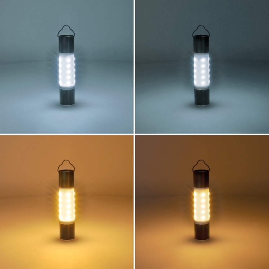 LED Nabíjacia kempingová baterka s funkciou powerbanky LED/1500 mAh 3,7V IP44