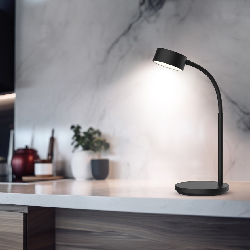 LED Stmievateľná dotyková stolná lampa LED/4,5W/5V 3000/4000/6500K čierna
