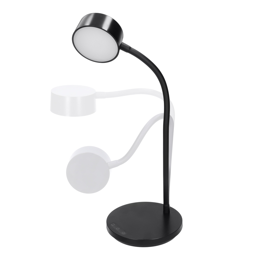 LED Stmievateľná dotyková stolná lampa LED/4,5W/5V 3000/4000/6500K čierna