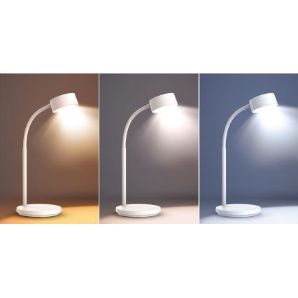 LED Stmievateľná dotyková stolná lampa LED/4,5W/5V 3000/4000/6500K biela