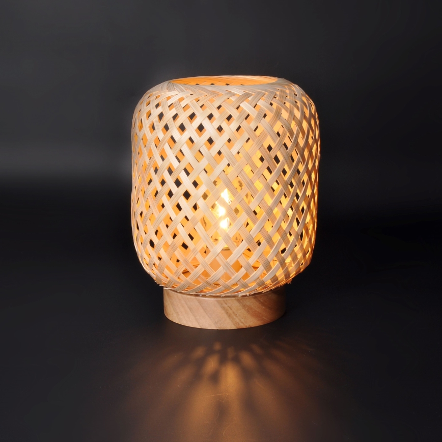 LED Dekoračná stolná lampa BOHO LED/2xAAA ratan