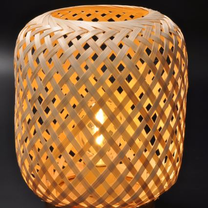 LED Dekoračná stolná lampa BOHO LED/2xAAA ratan