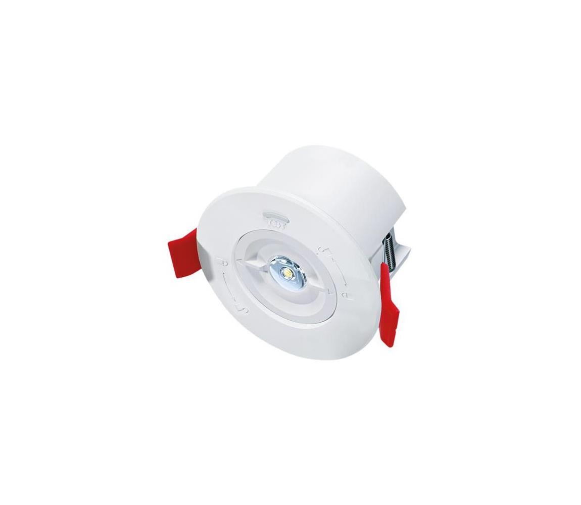 WO533 - LED núdzové podhľadové svietidlo LED/1,5W/230V 1800 mAh WO533