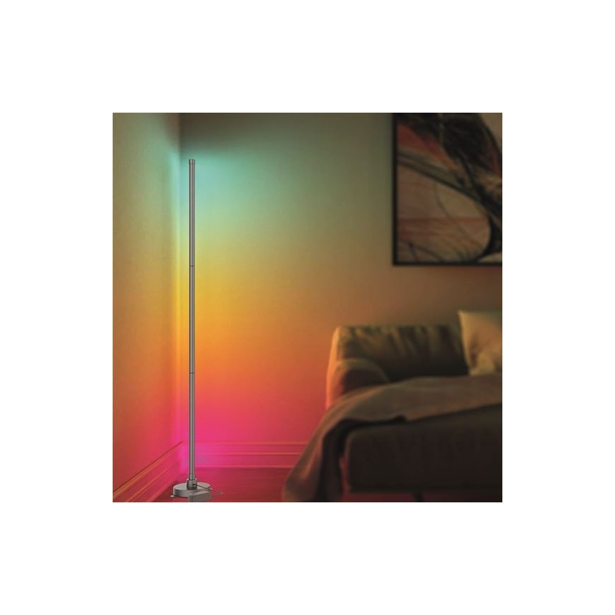 LED RGB Stmievateľná stojacia lampa RAINBOW LED/18W/230V Wi-Fi Tuya + diaľkové ovládanie