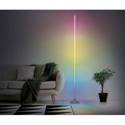 LED RGB Stmievateľná stojacia lampa RAINBOW LED/18W/230V Wi-Fi Tuya + diaľkové ovládanie