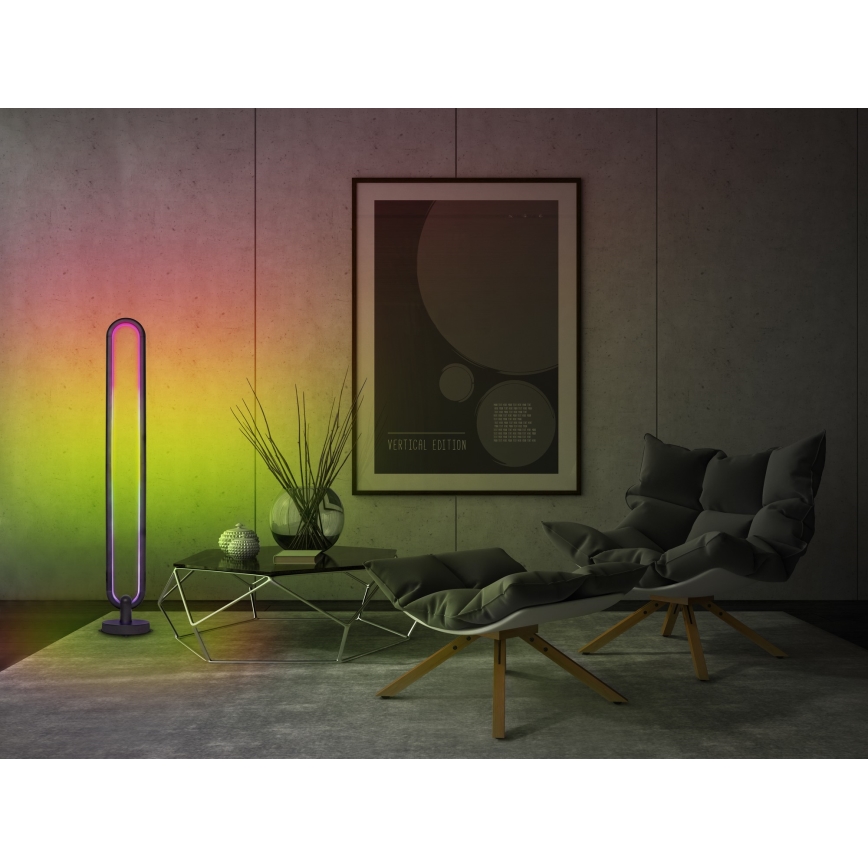 LED RGB Stmievatelná stojacia lampa RAINBOW LED/20W/230V Wi-Fi Tuya + diaľkové ovládanie