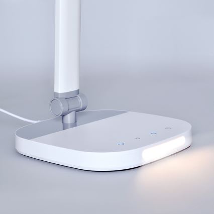 LED Stmievateľná dotyková stolná lampa s nočným osvetlením LED/10W/5V 3000/4000/5000K biela