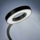 LED Stmievateľná stolná lampa s klipom LED/8W/230V 3000/4000/5000K čierna