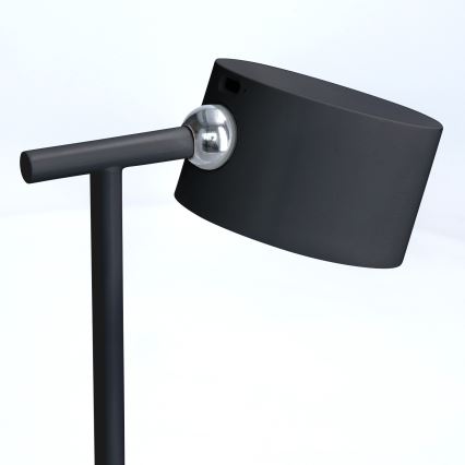 LED Stmievateľná dotyková nabíjacia lampa 3v1 LED/4W/2000 mAh 3000/4000/6500K čierna
