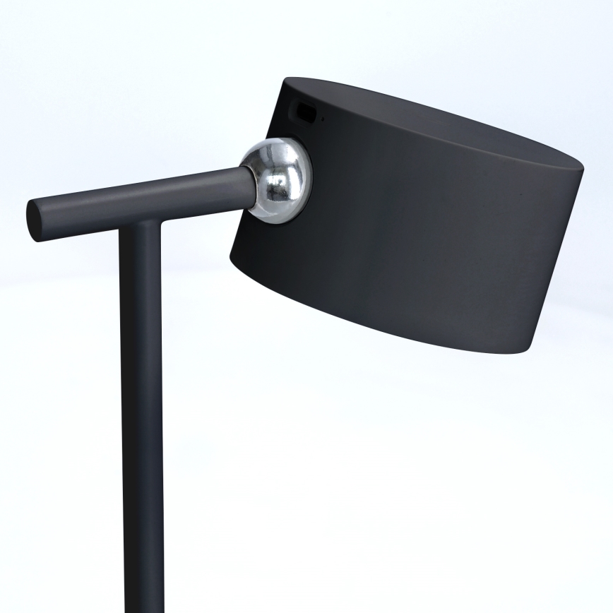 LED Stmievateľná dotyková nabíjacia lampa 3v1 LED/4W/2000 mAh 3000/4000/6500K čierna