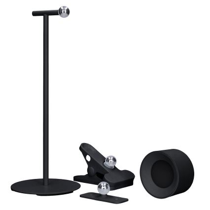 LED Stmievateľná dotyková nabíjacia lampa 3v1 LED/4W/2000 mAh 3000/4000/6500K čierna