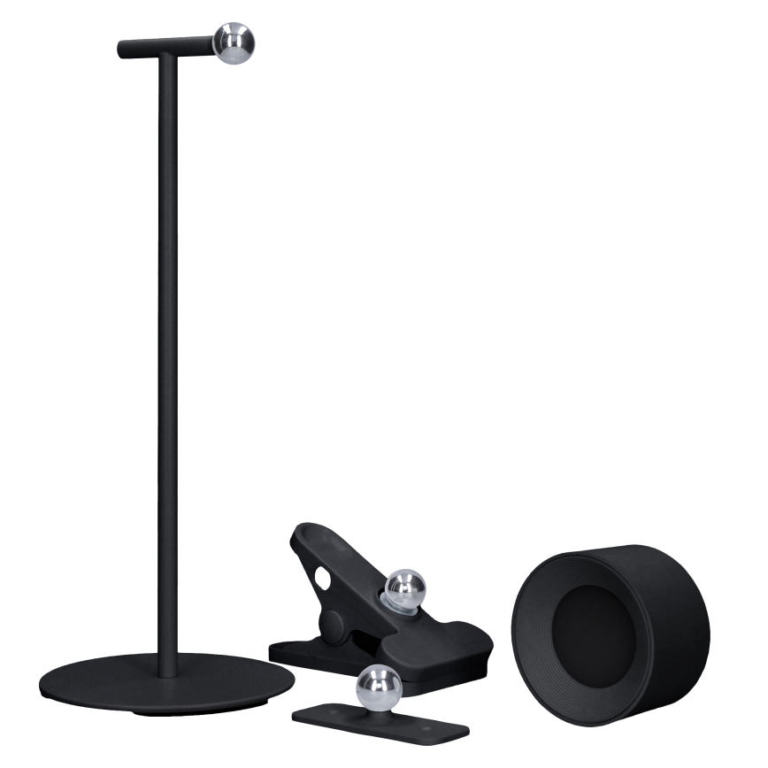 LED Stmievateľná dotyková nabíjacia lampa 3v1 LED/4W/2000 mAh 3000/4000/6500K čierna