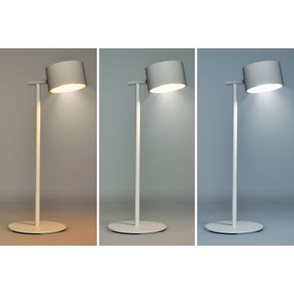 LED Stmievateľná dotyková nabíjacia lampa 3v1 LED/4W/2000 mAh 3000/4000/6500K biela