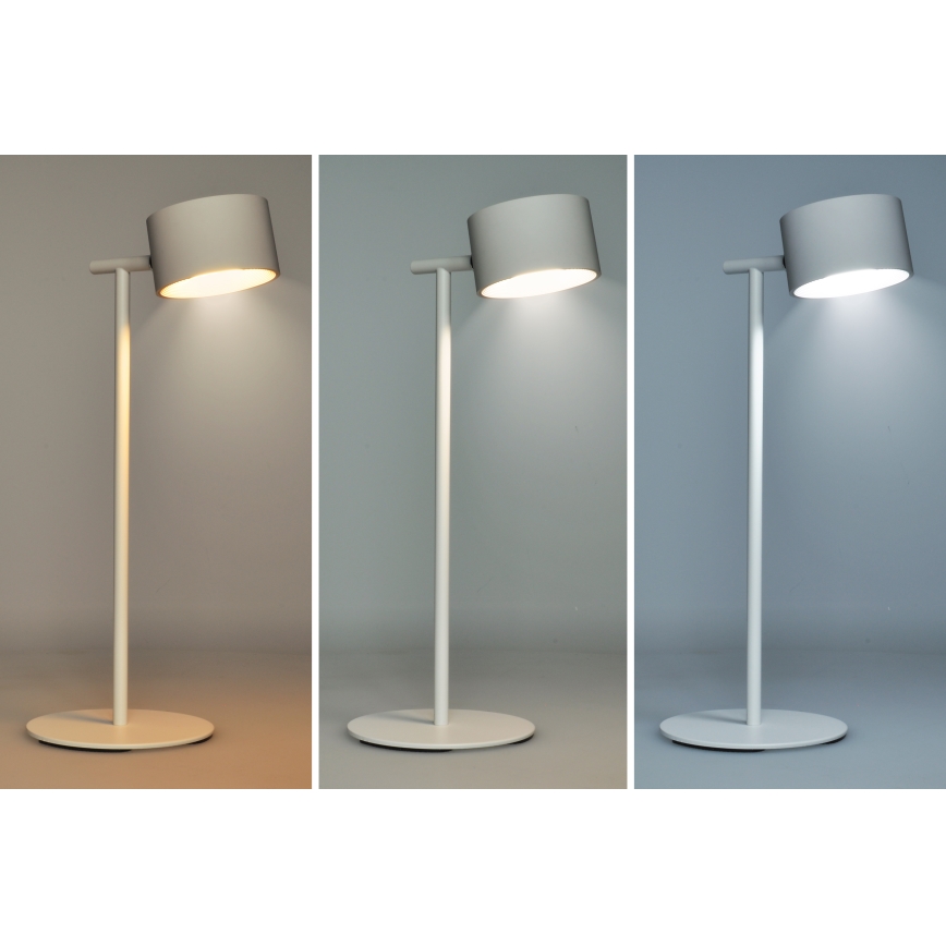 LED Stmievateľná dotyková nabíjacia lampa 3v1 LED/4W/2000 mAh 3000/4000/6500K biela