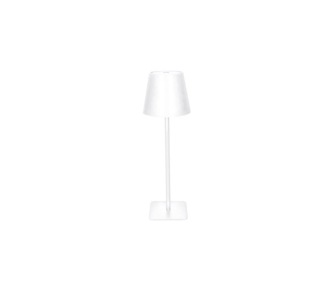 WO69-W - LED stmievateľná nabíjateľná dotyková stolná lampa LUCCA LED/3,7V 2000 mAh biela WO69-W