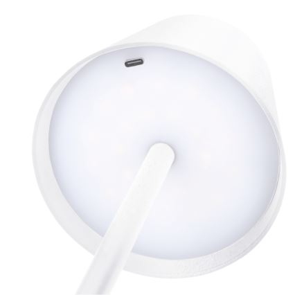 Stmievaná dobíjateľná dotyková stolná lampa LUCCA LED/3,7V 3000/4000/6500K 2000 mAh biela