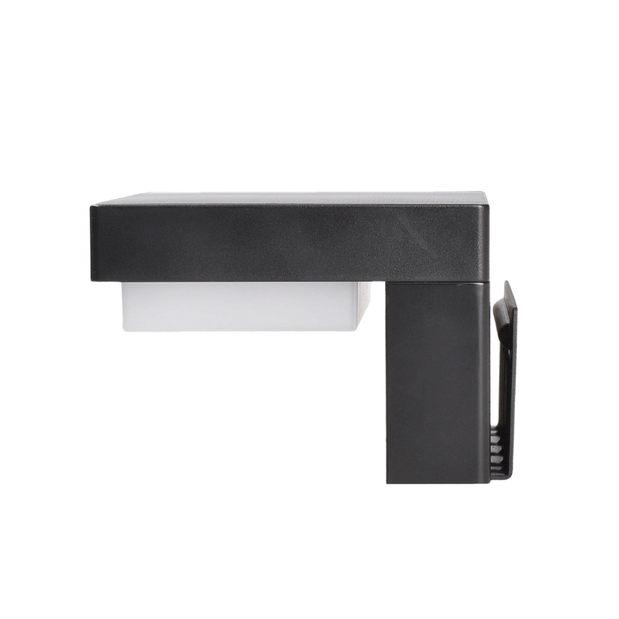 LED Solárne nástenné svietidlo so senzorom pohybu a súmraku PALERMO LED/5W/3,7V 2000 mAh IP54 čierne