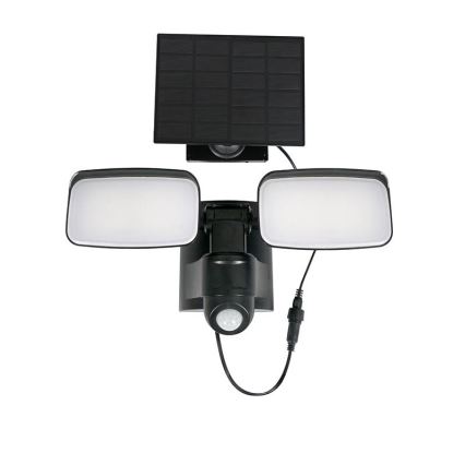 LED solárny reflektor so senzorom LED/9W/3,7V 3600 mAh IP54