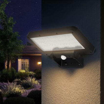 LED solárny reflektor so senzorom LED/5W/3,7V 1500 mAh IP54