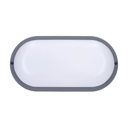 LED Vonkajšie nástenné svietidlo LED/20W/230V 4000K IP54 šedá oválny