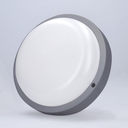 LED Vonkajšie nástenné svietidlo LED/20W/230V 4000K IP54 šedá guľatý
