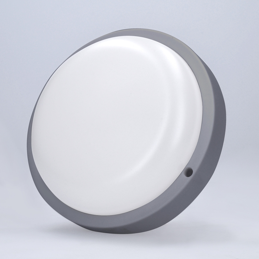 LED Vonkajšie nástenné svietidlo LED/20W/230V 4000K IP54 šedá guľatý