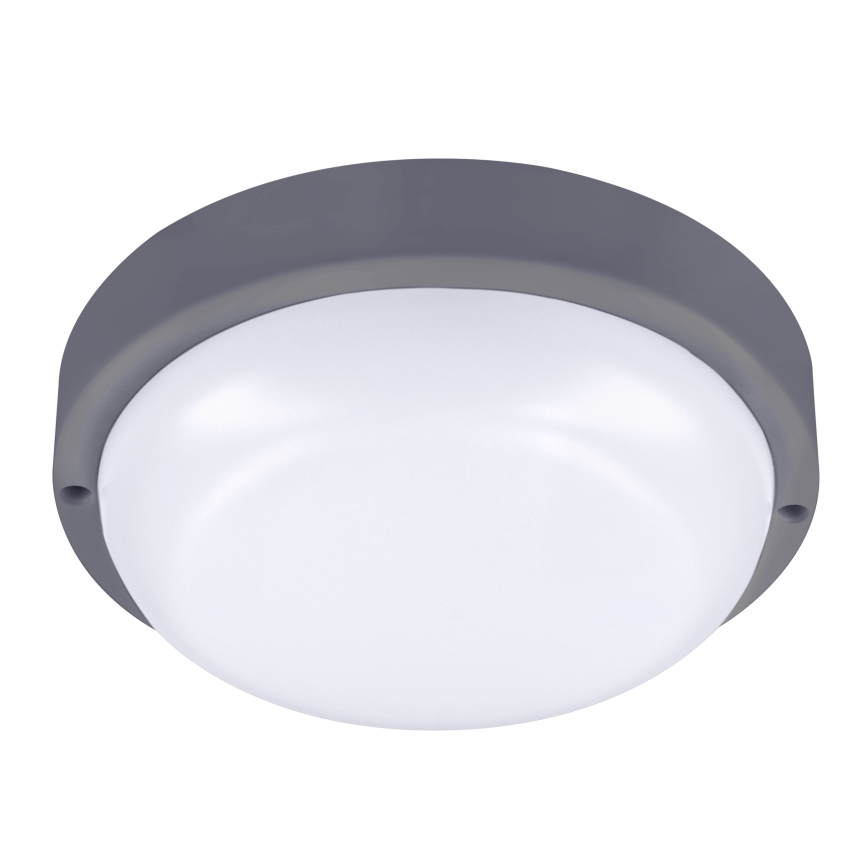 LED Vonkajšie nástenné svietidlo LED/20W/230V 4000K IP54 šedá guľatý