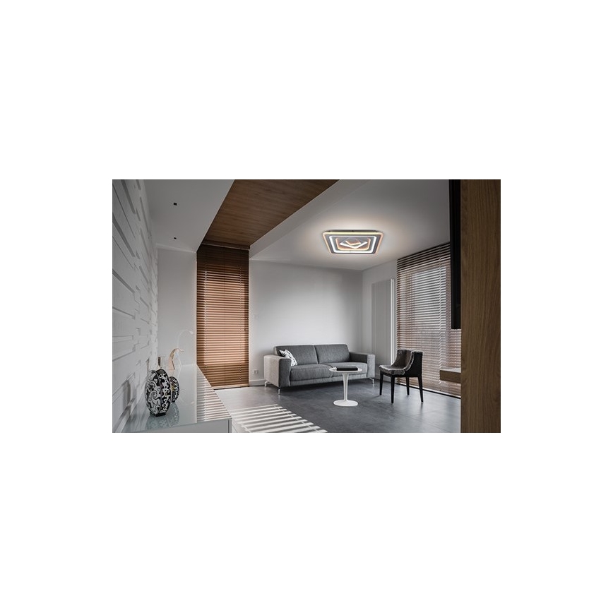 LED Stmievateľné stropné svietidlo TREVISO LED/48W/230V + diaľkové ovládanie