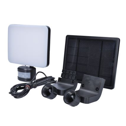 LED Solárny reflektor so senzorom pohybu LED/11W/3,7V 4400mAh 3000K/4000K/6500K IP54