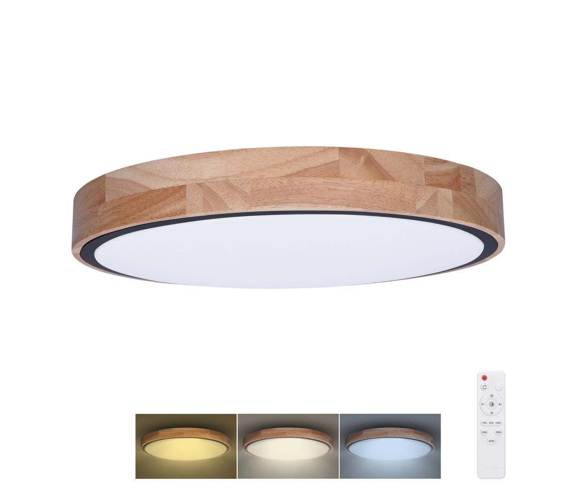 WO8005 - LED stmievateľné svietidlo IRON OAK LED/48W/230V 3000-6500K priemer 40 cm + diaľkové ovládanie WO8005