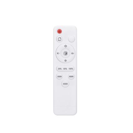 LED Stmievateľné stropné svietidlo WOODY LED/60W/230V 3000-6500K dub pr. 50 cm + diaľkové ovládanie