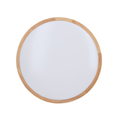 LED Stmievateľné stropné svietidlo SOLID OAK LED/48W/230V 3000-6500K dub pr. 39 cm + diaľkové ovládanie
