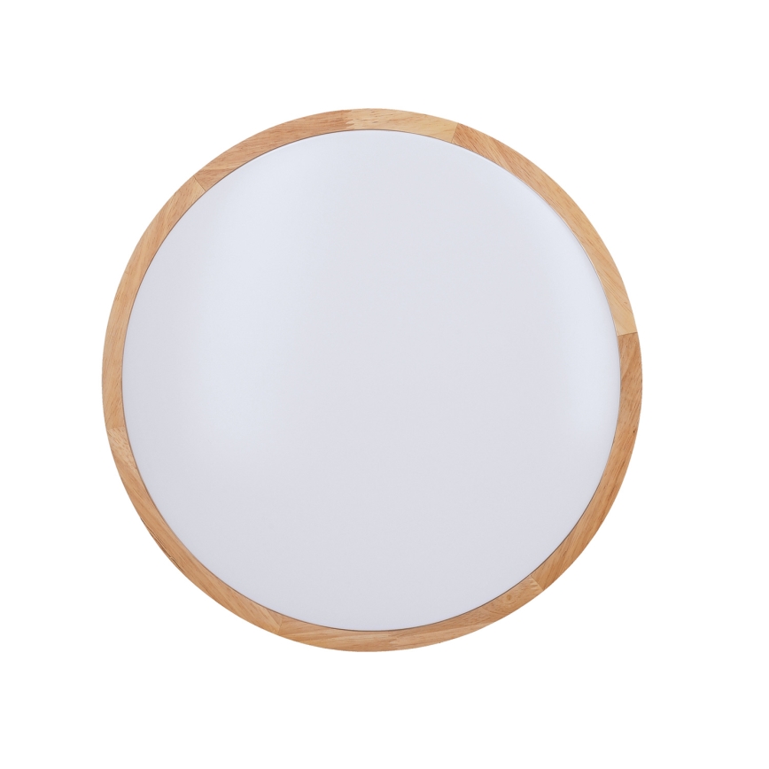 LED Stmievateľné stropné svietidlo SOLID OAK LED/48W/230V 3000-6500K dub pr. 39 cm + diaľkové ovládanie