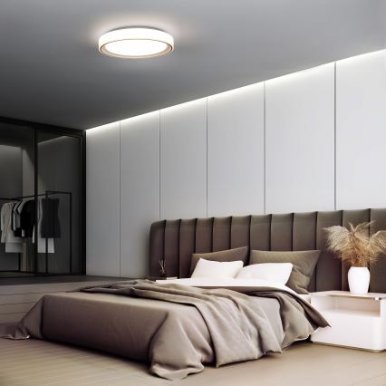 LED RGB Stmievateľné stropné svietidlo FLOCO LED/30W/230V 3000-6500K + RGB/6W pr. 40cm + diaľkové ovládanie