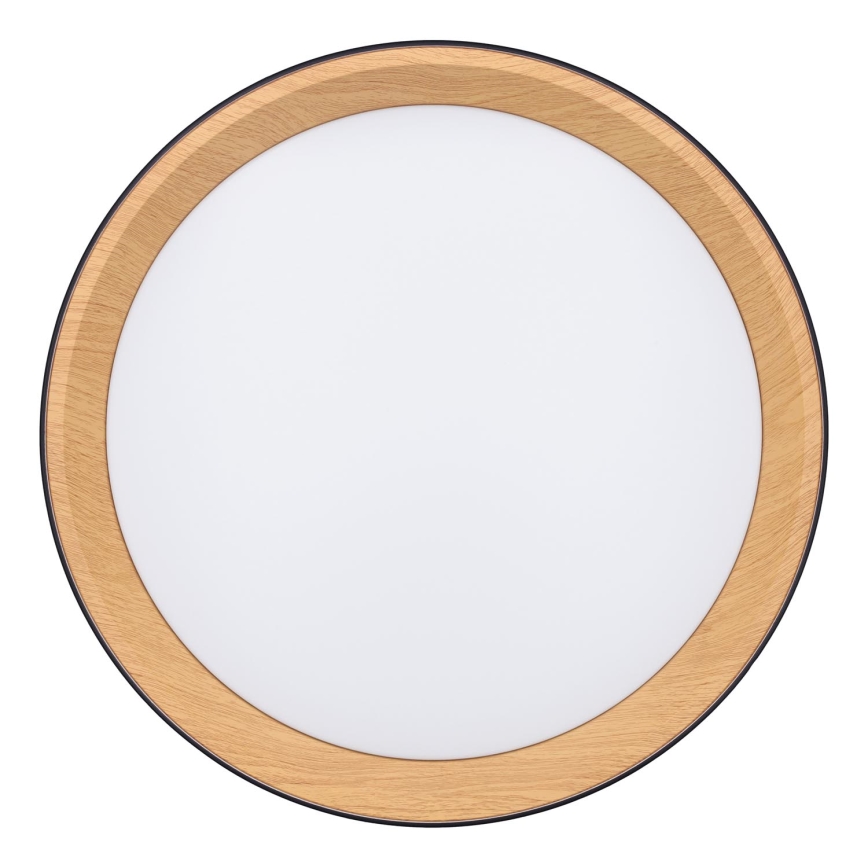 LED Stmievateľné stropné svietidlo LARIOS LED/48W/230V 3000-6500K pr.39 cm čierna + diaľkové ovládanie